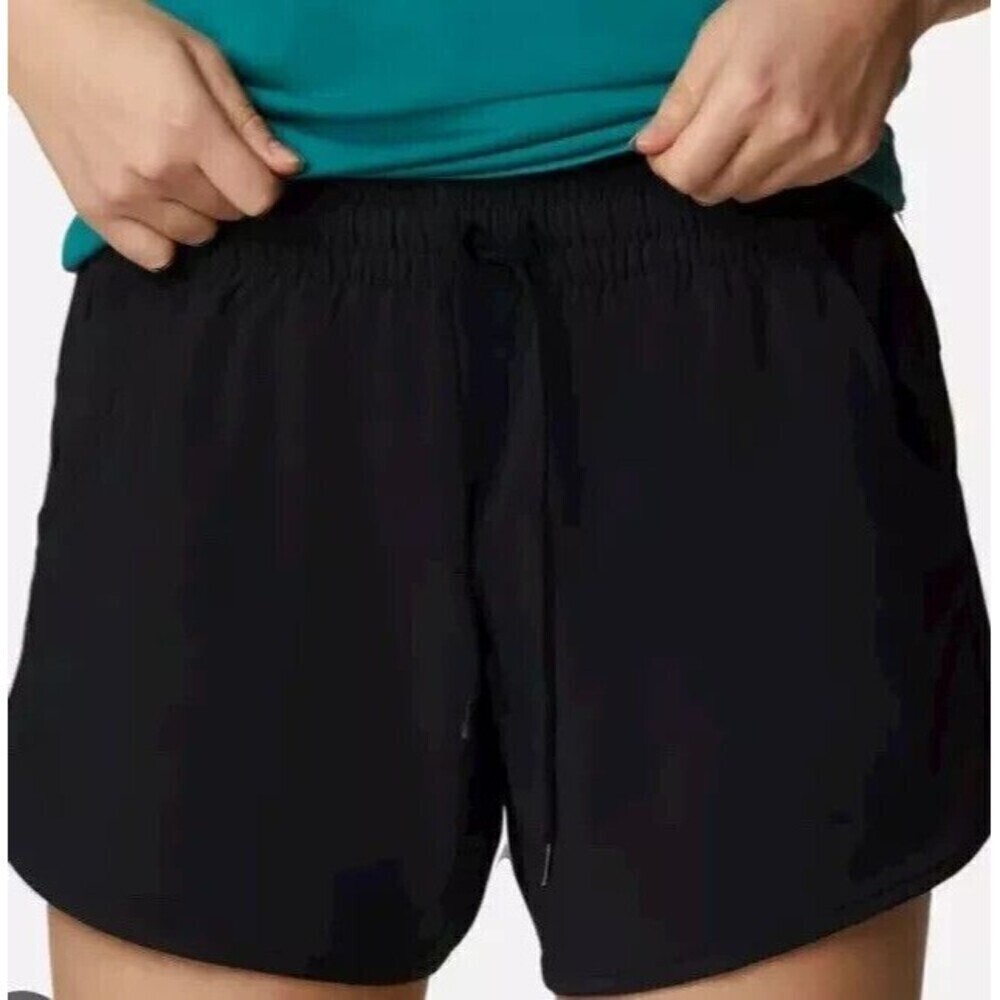 Columbia Womens Bogata Bay Athletic Shorts Hiking Trail Running Black Size XS